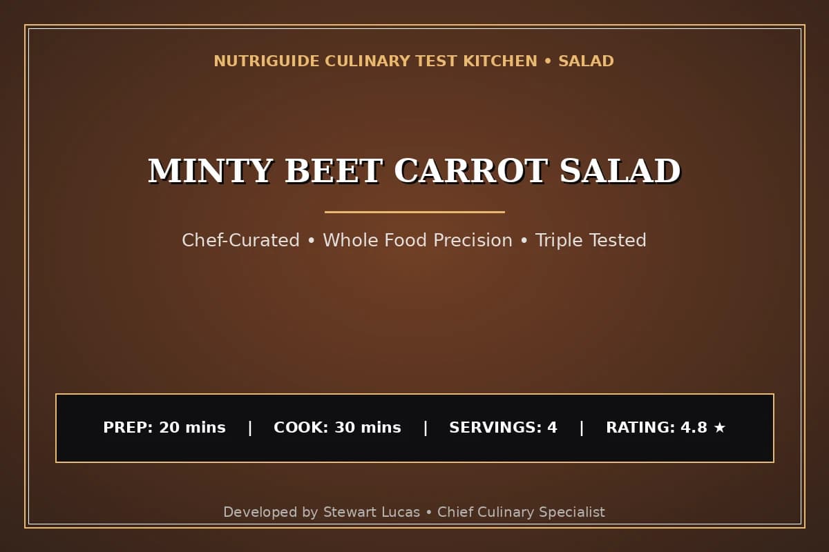 Minty Beet Carrot Salad