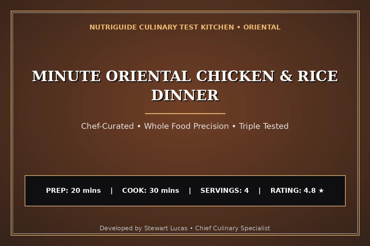 Minute Oriental Chicken & Rice Dinner