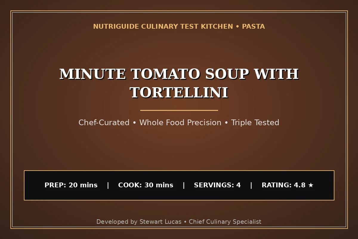 Minute Tomato Soup With Tortellini