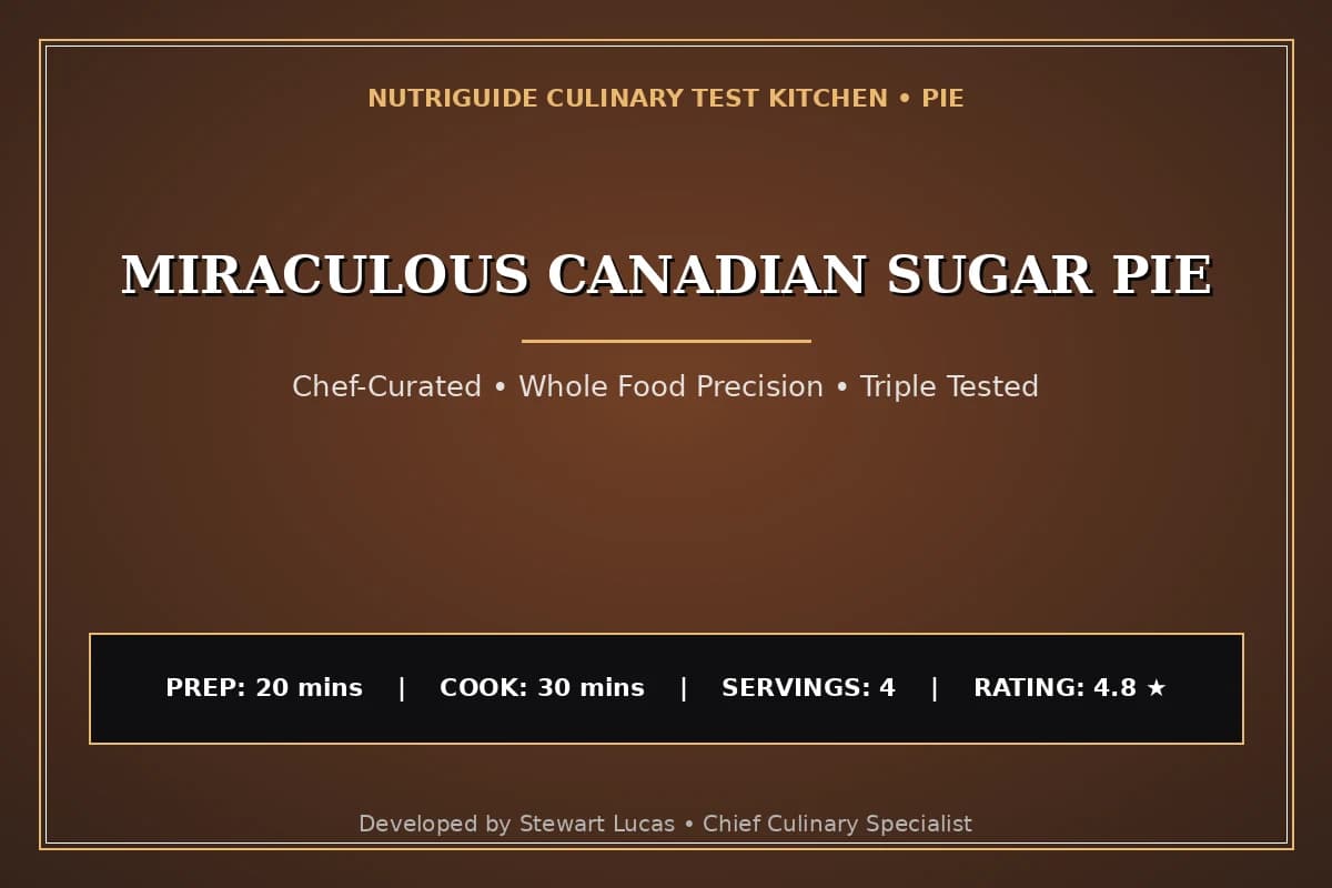 Miraculous Canadian Sugar Pie