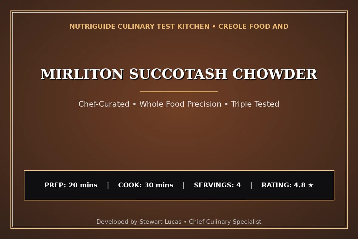 Mirliton Succotash Chowder