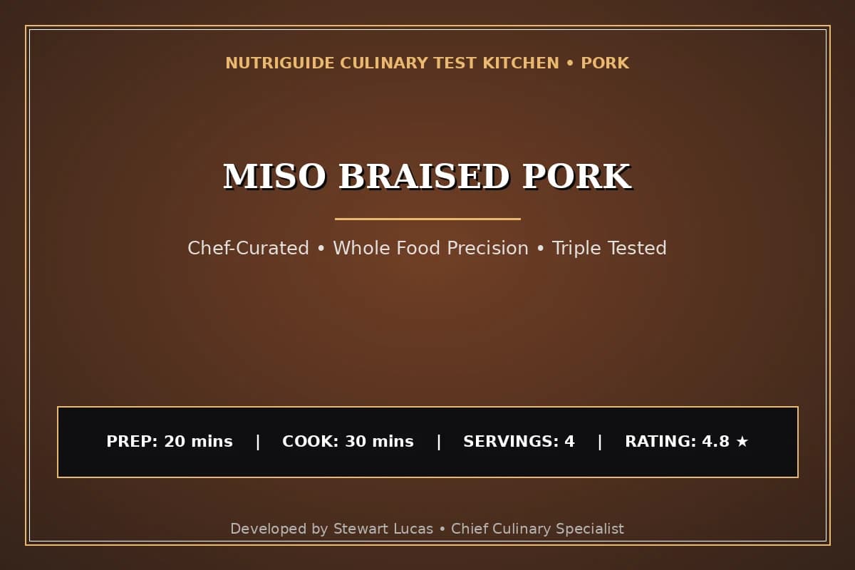 Miso Braised Pork