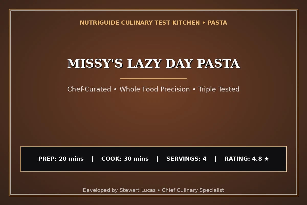Missy'S Lazy Day Pasta