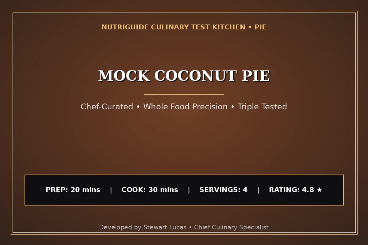 Mock Coconut Pie