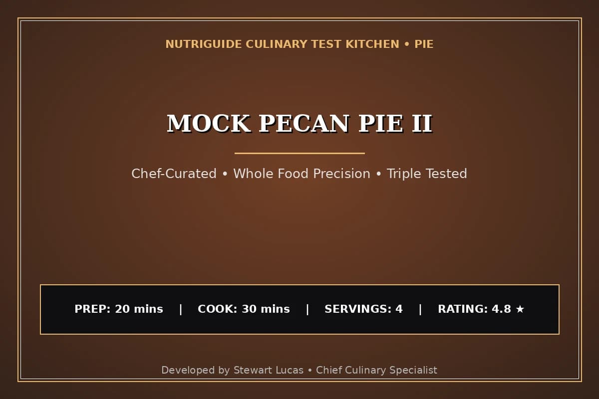 Mock Pecan Pie Ii