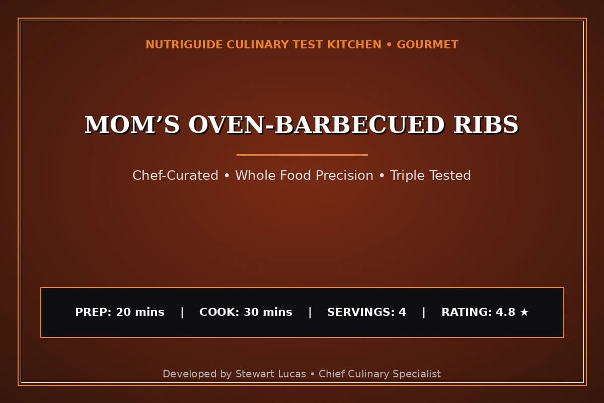 Mom’S Oven-Barbecued Ribs