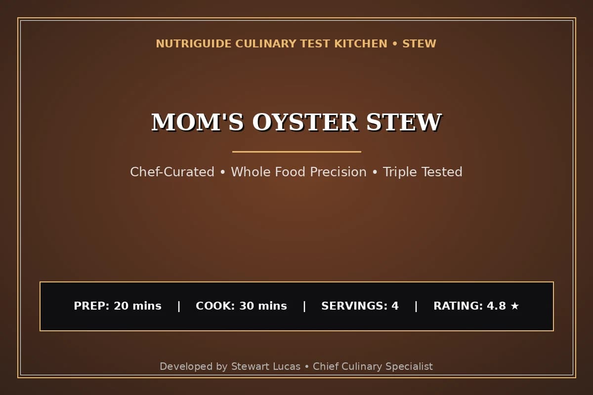 Mom'S Oyster Stew