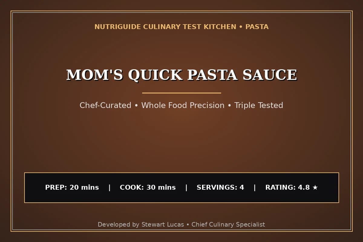 Mom'S Quick Pasta Sauce
