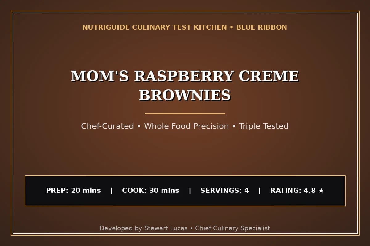 Mom'S Raspberry Creme Brownies