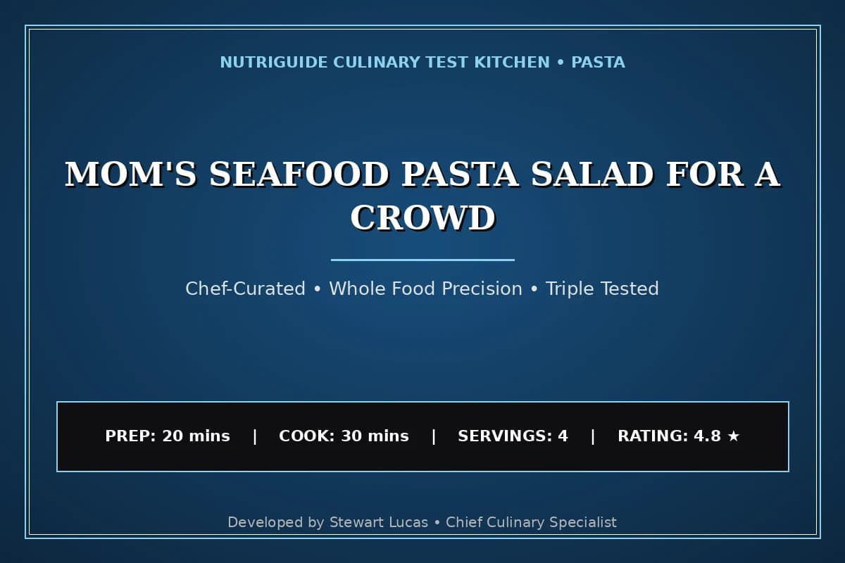 Mom'S Seafood Pasta Salad For A Crowd