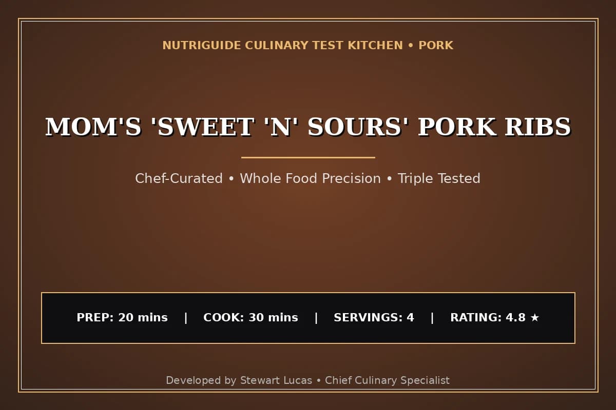 Mom'S 'Sweet 'N' Sours' Pork Ribs