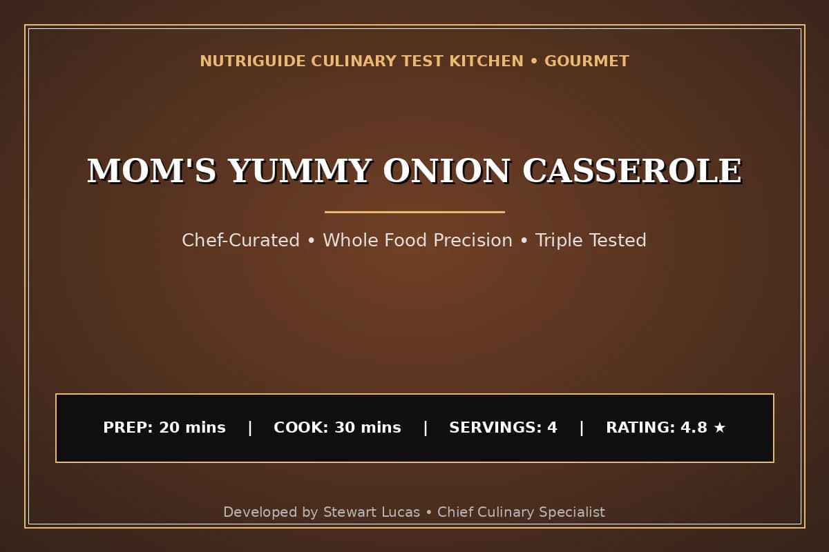 Mom'S Yummy Onion Casserole