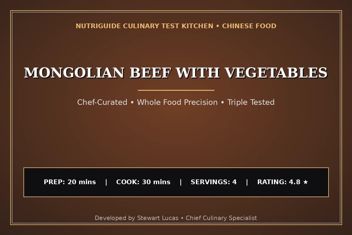 Mongolian Beef With Vegetables