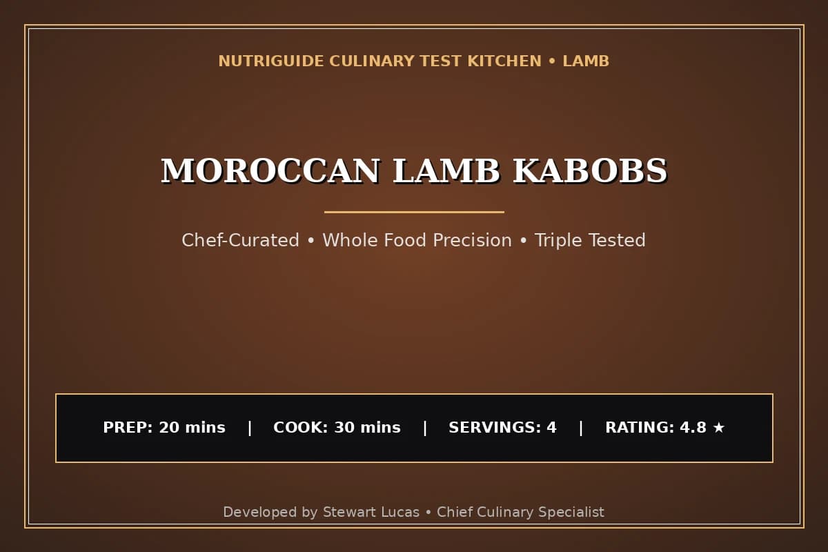 Moroccan Lamb Kabobs
