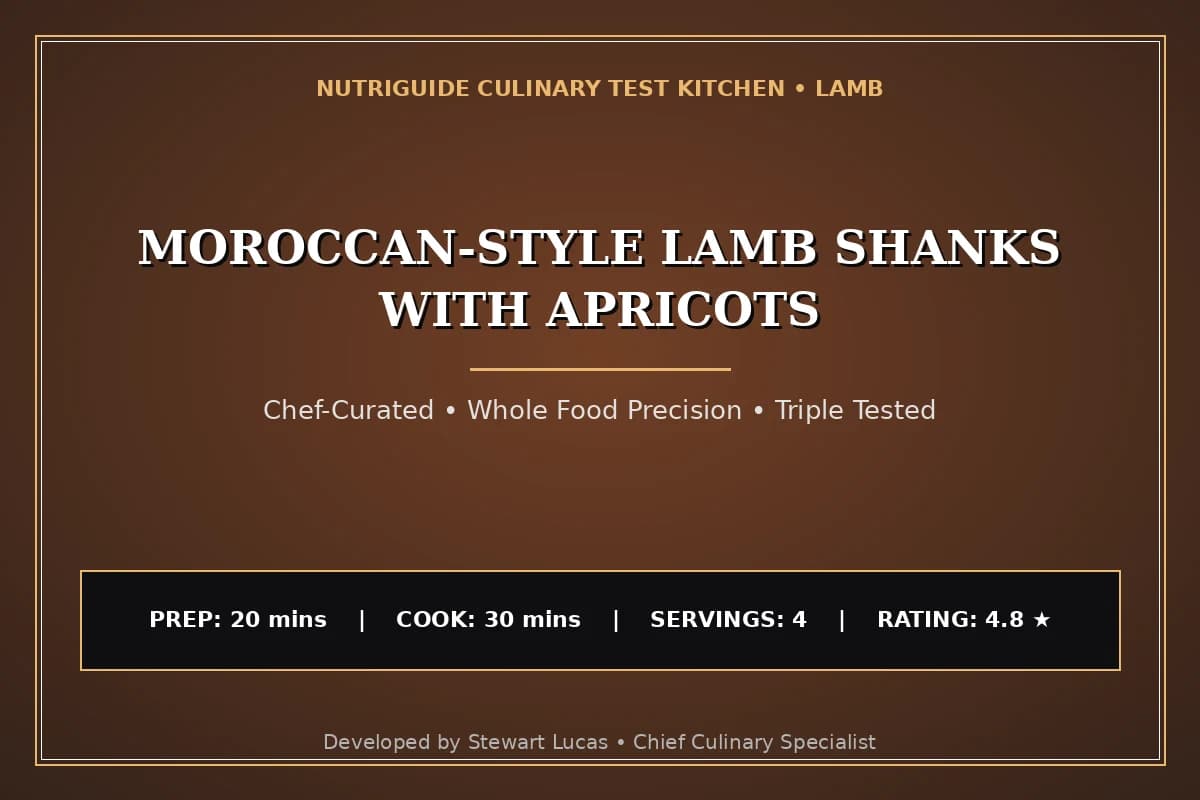 Moroccan-Style Lamb Shanks With Apricots