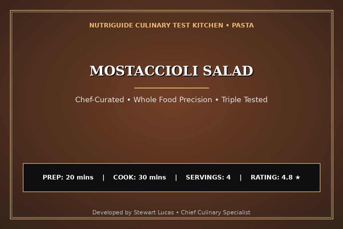 Mostaccioli Salad
