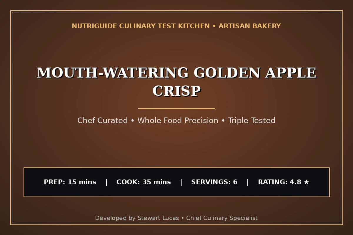 Mouth-Watering Golden Apple Crisp