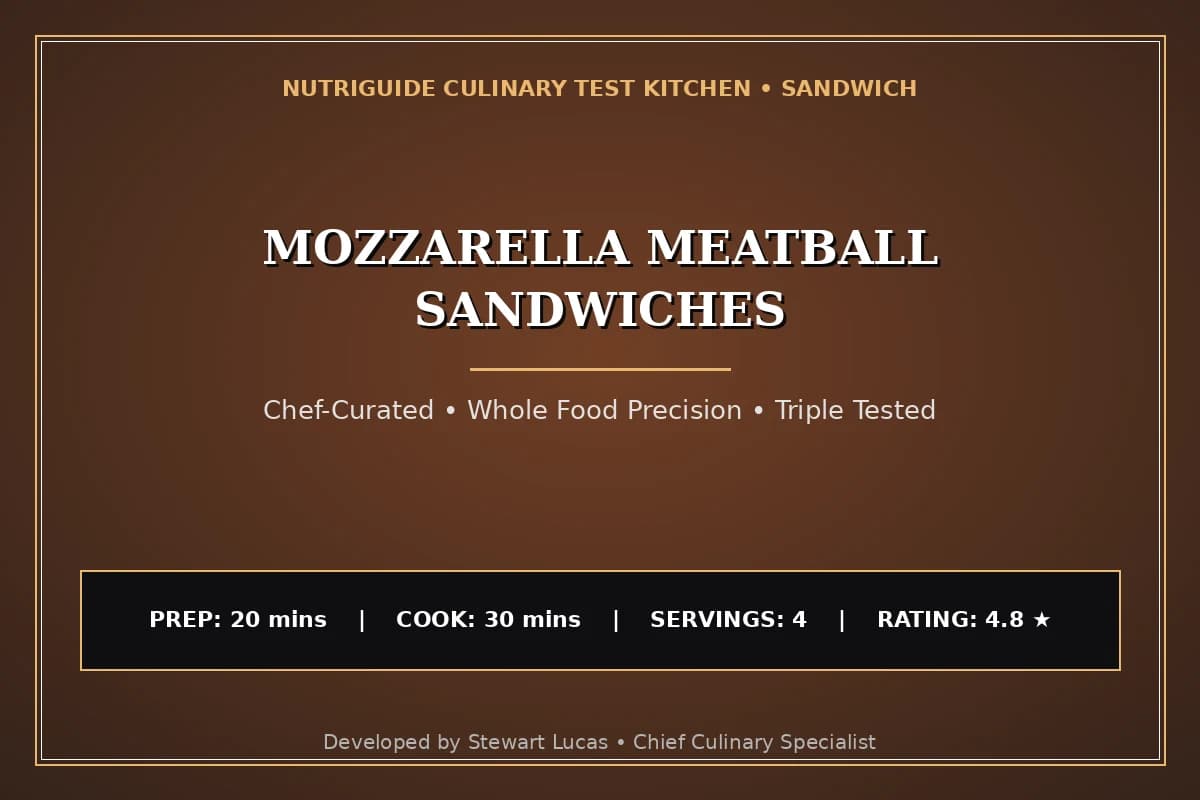 Mozzarella Meatball Sandwiches