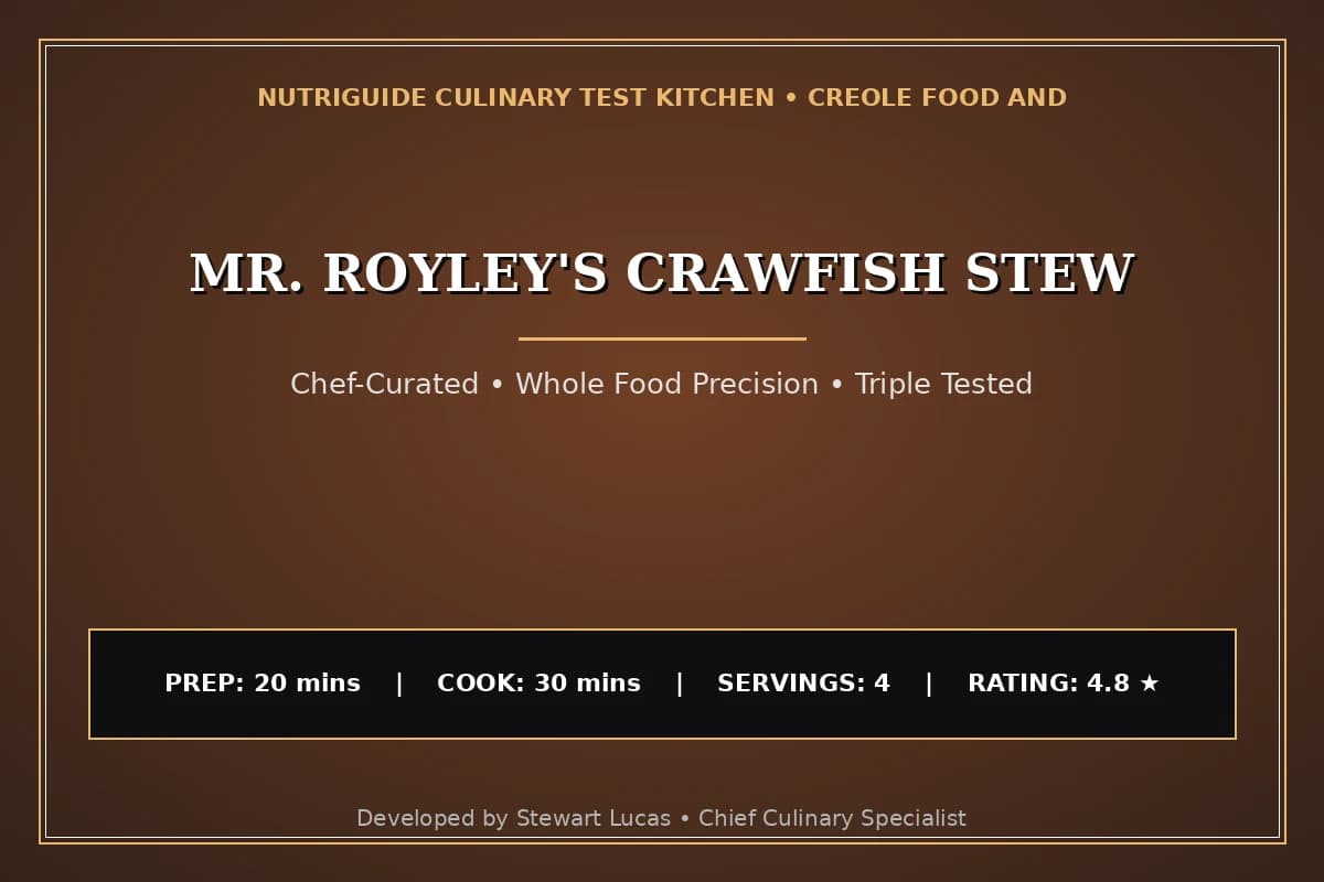 Mr. Royley'S Crawfish Stew