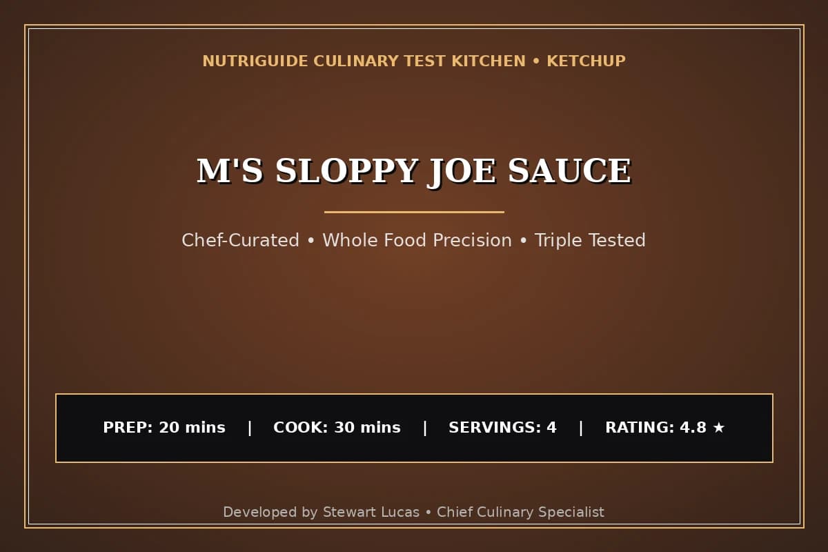M'S Sloppy Joe Sauce