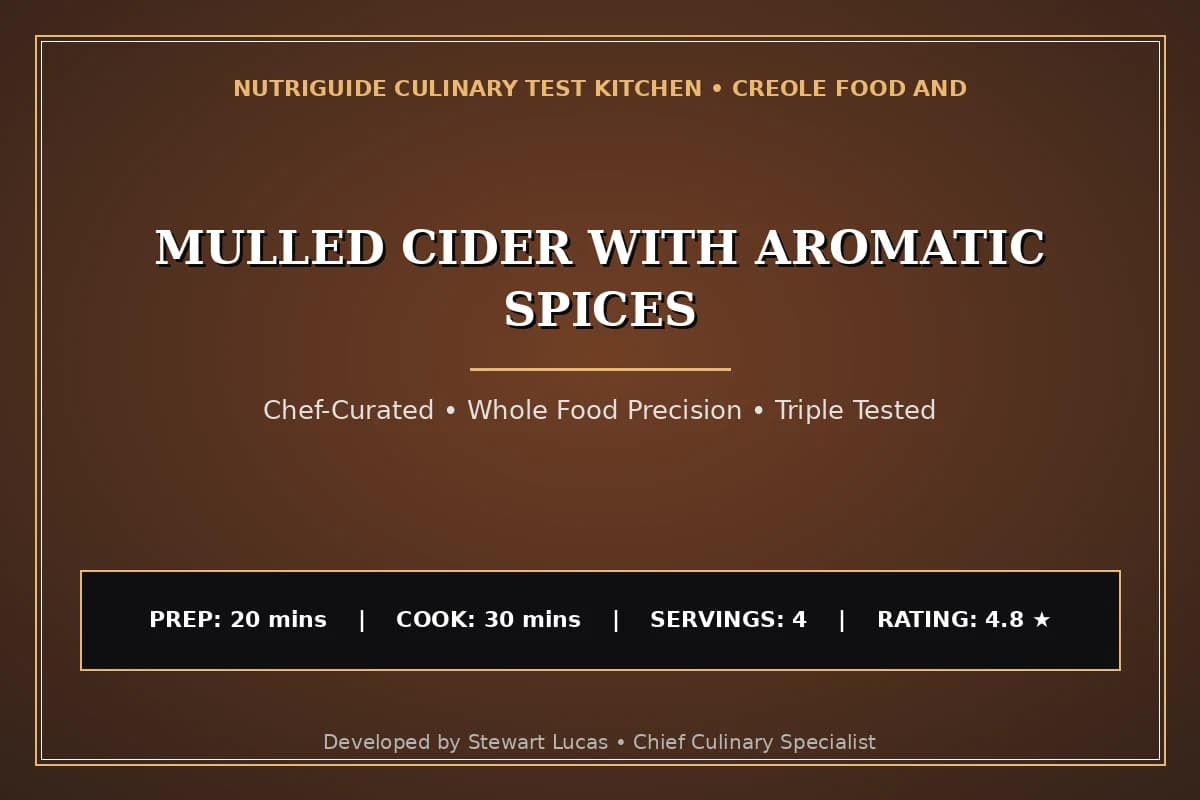 Mulled Cider With Aromatic Spices