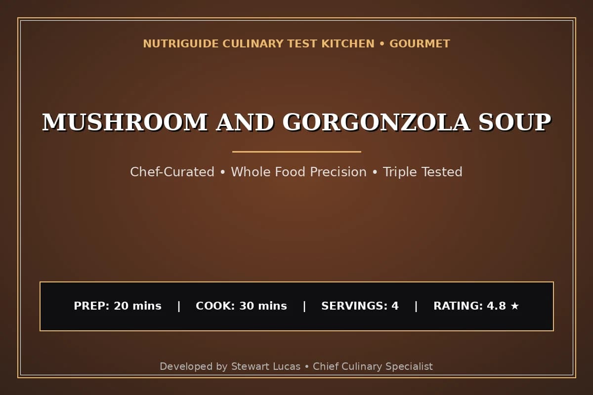 Mushroom And Gorgonzola Soup