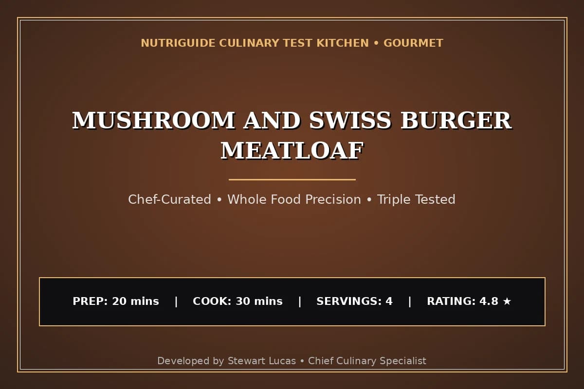 Mushroom And Swiss Burger Meatloaf