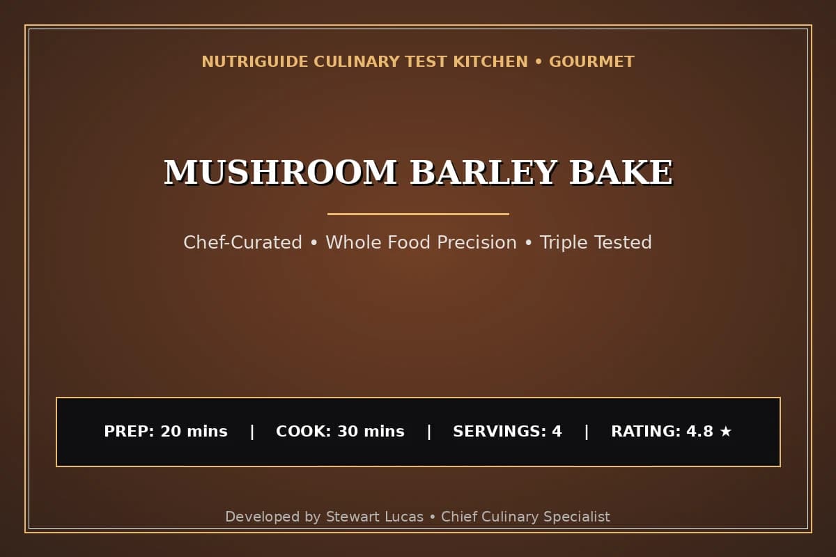 Mushroom Barley Bake