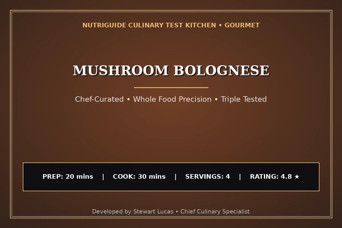 Mushroom Bolognese