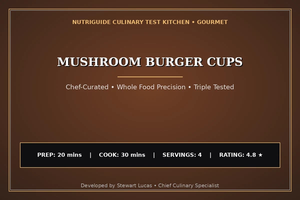 Mushroom Burger Cups