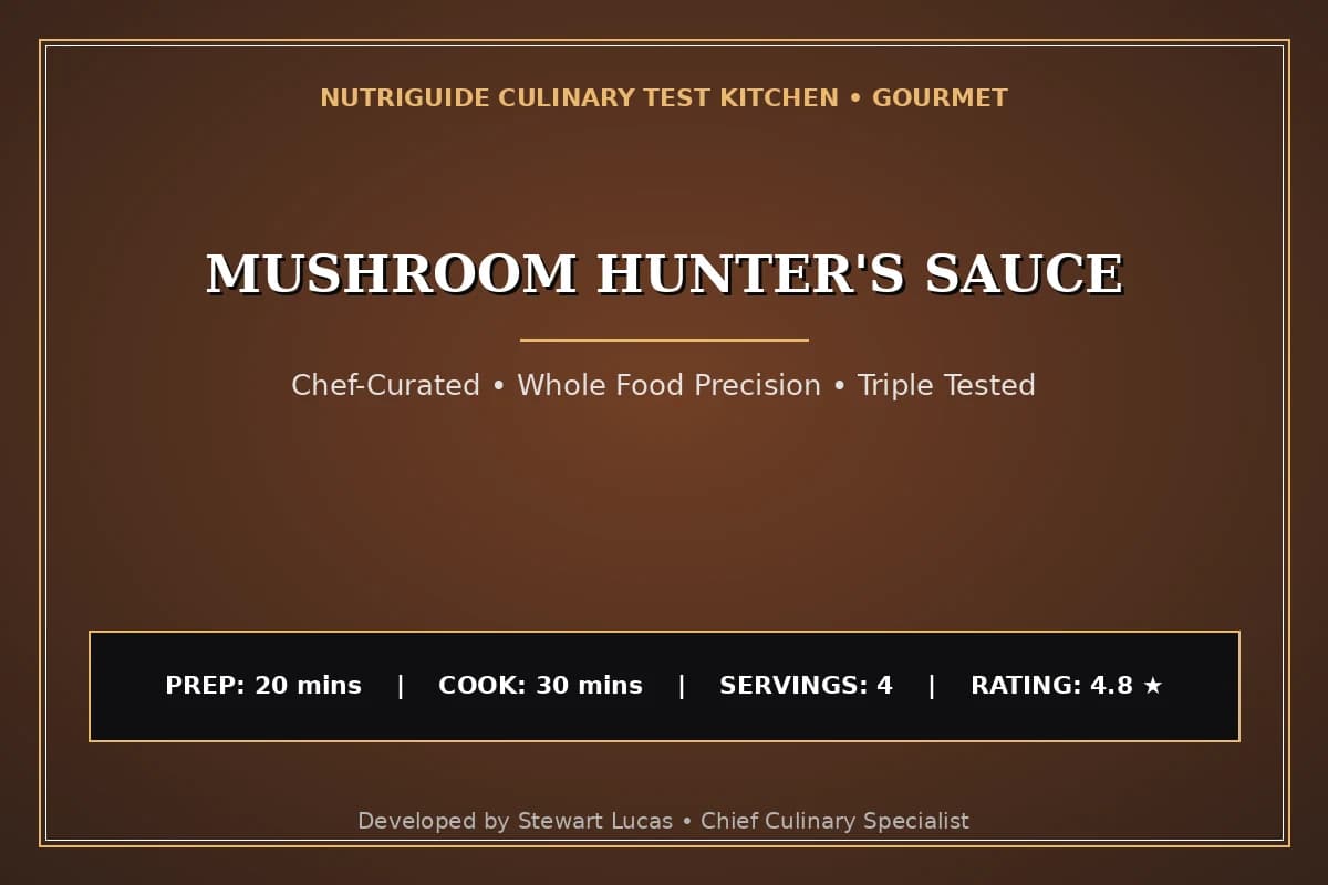 Mushroom Hunter'S Sauce