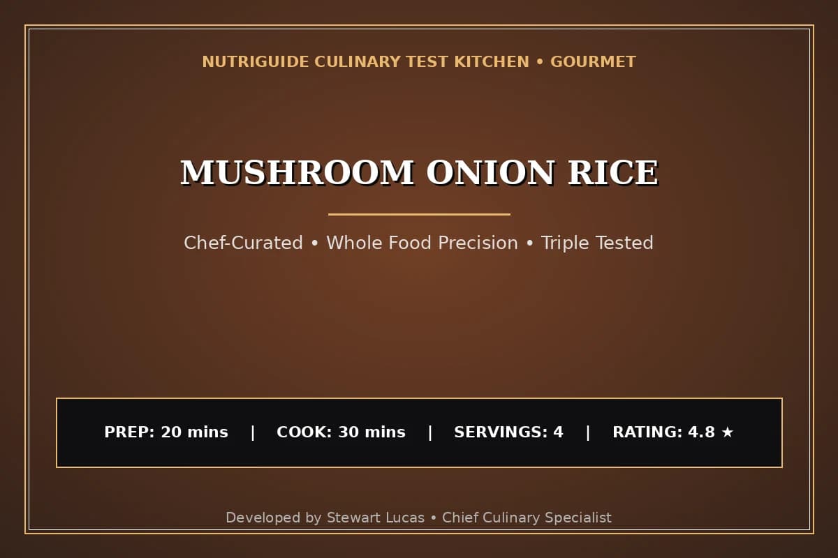 Mushroom Onion Rice