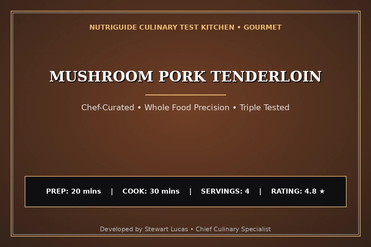 Mushroom Pork Tenderloin