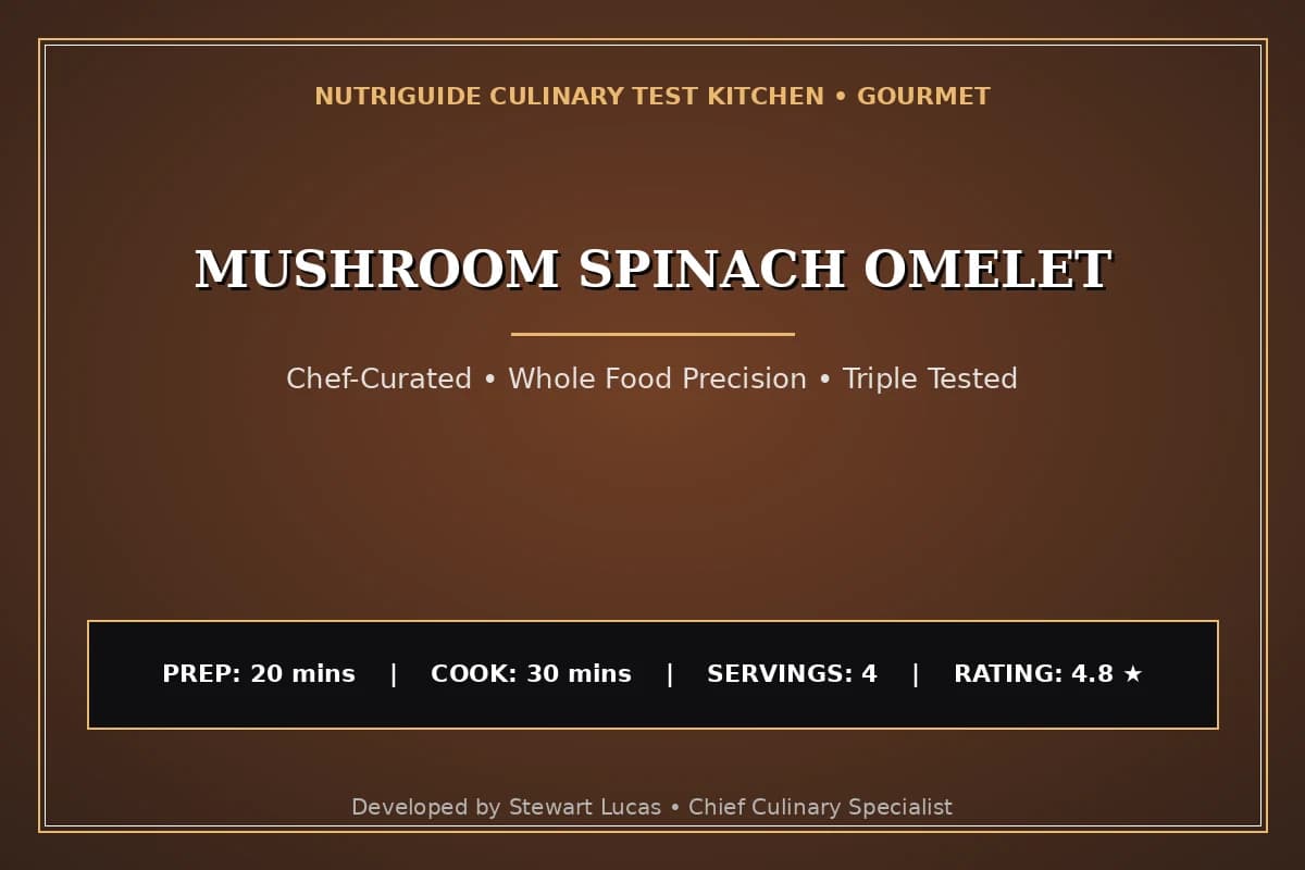 Mushroom Spinach Omelet
