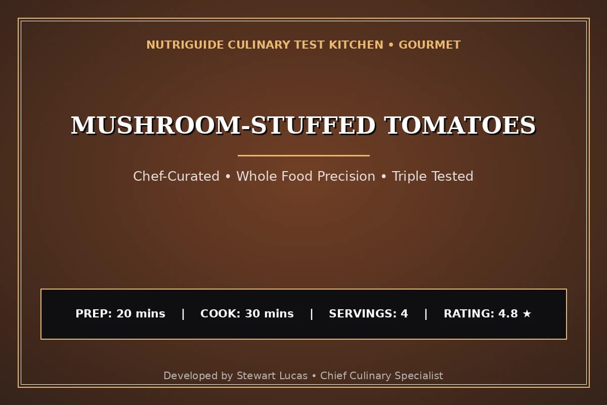Mushroom-Stuffed Tomatoes