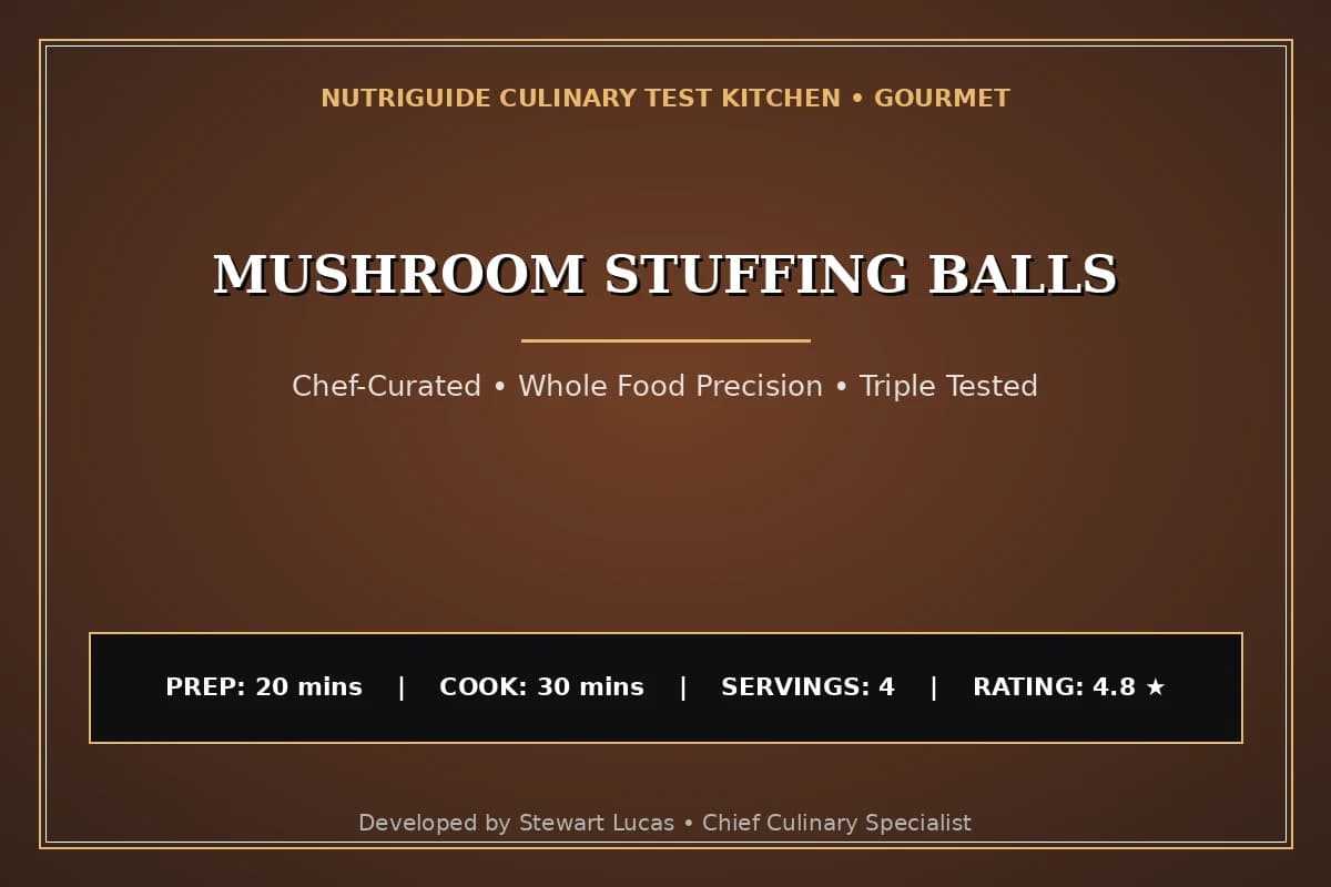 Mushroom Stuffing Balls