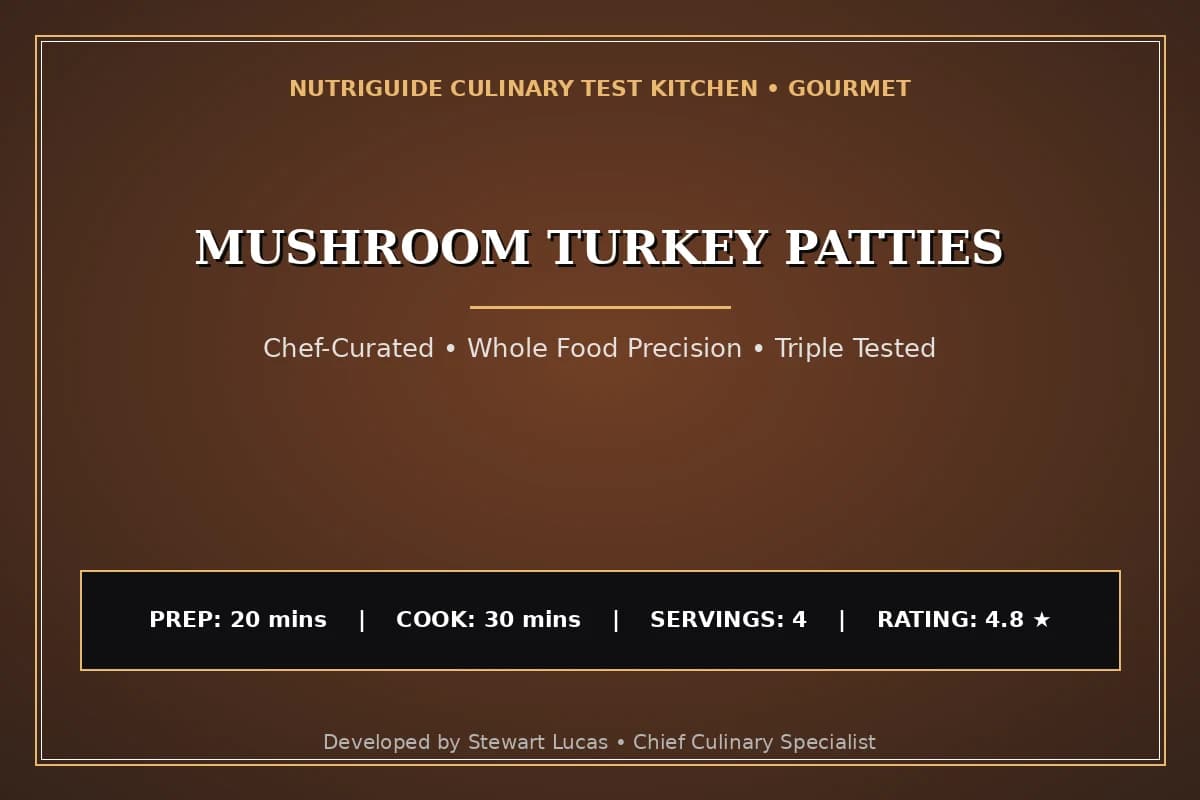 Mushroom Turkey Patties