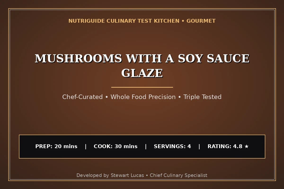Mushrooms With A Soy Sauce Glaze