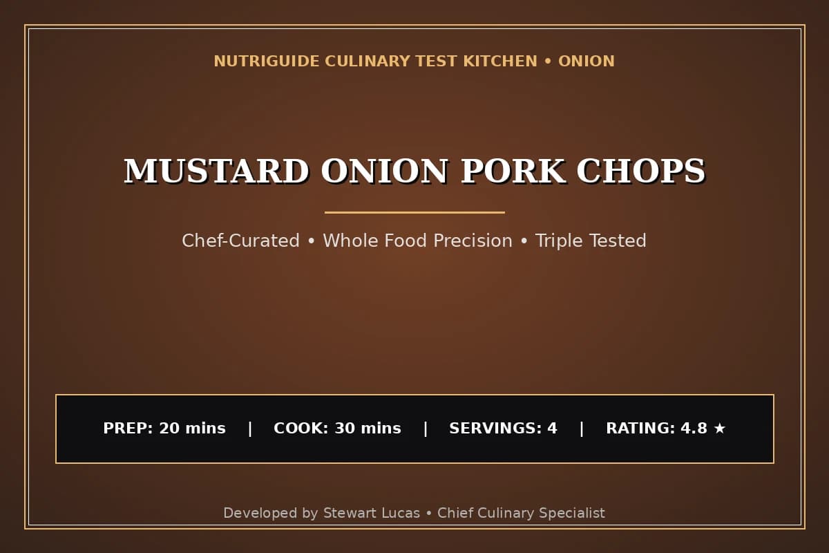 Mustard Onion Pork Chops