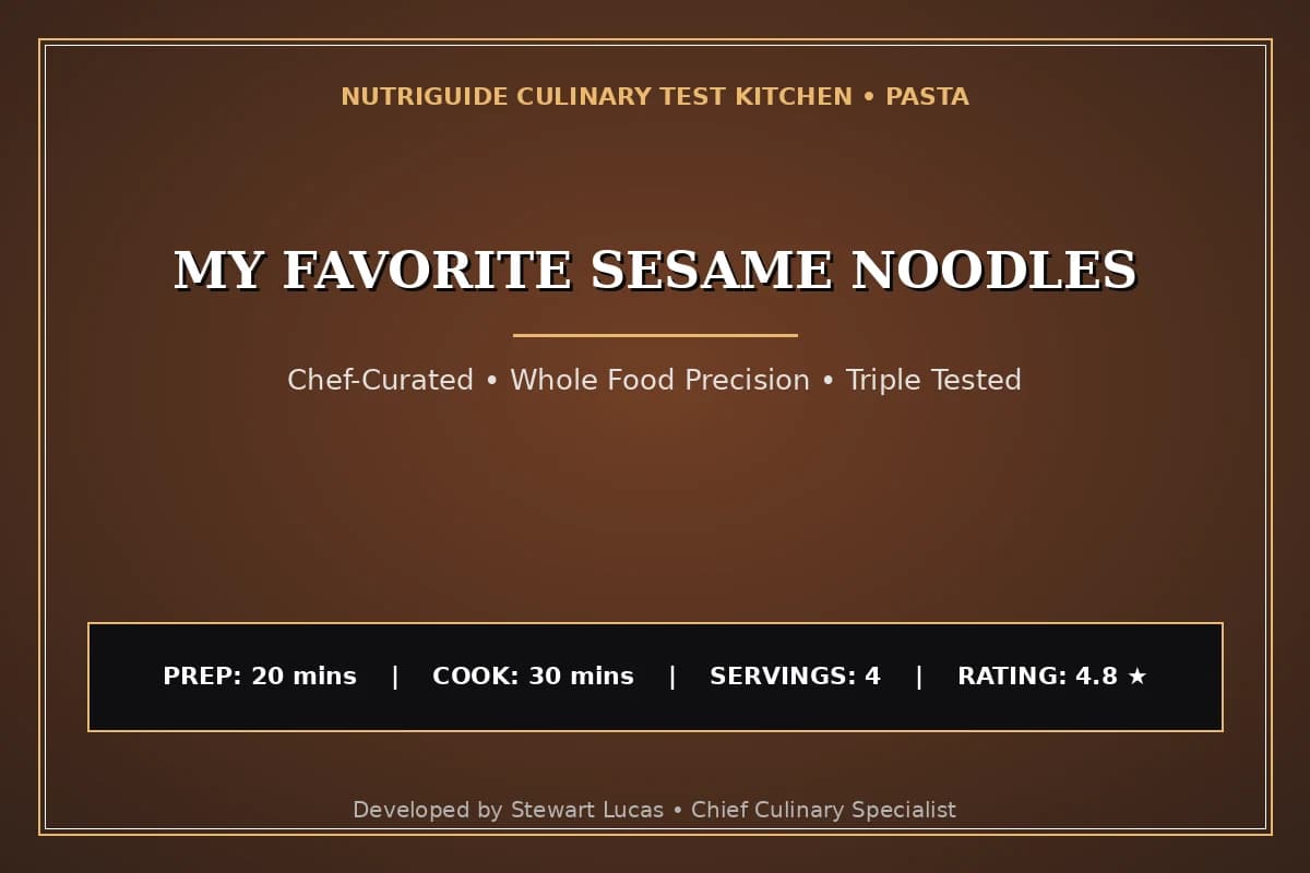My Favorite Sesame Noodles