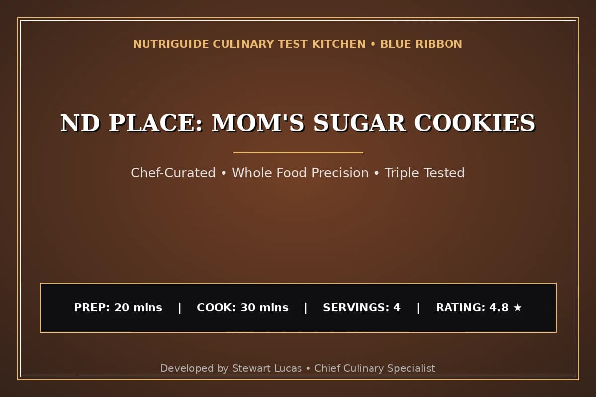 Nd Place: Mom'S Sugar Cookies