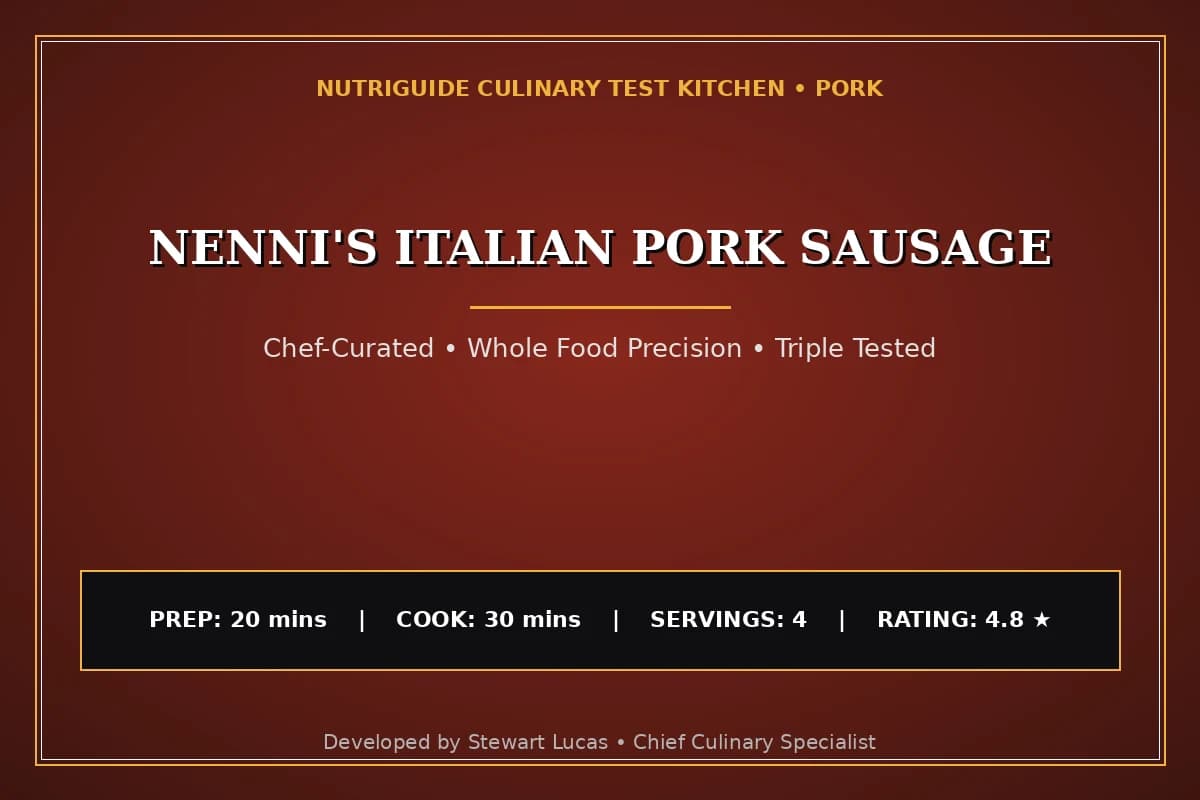 Nenni'S Italian Pork Sausage