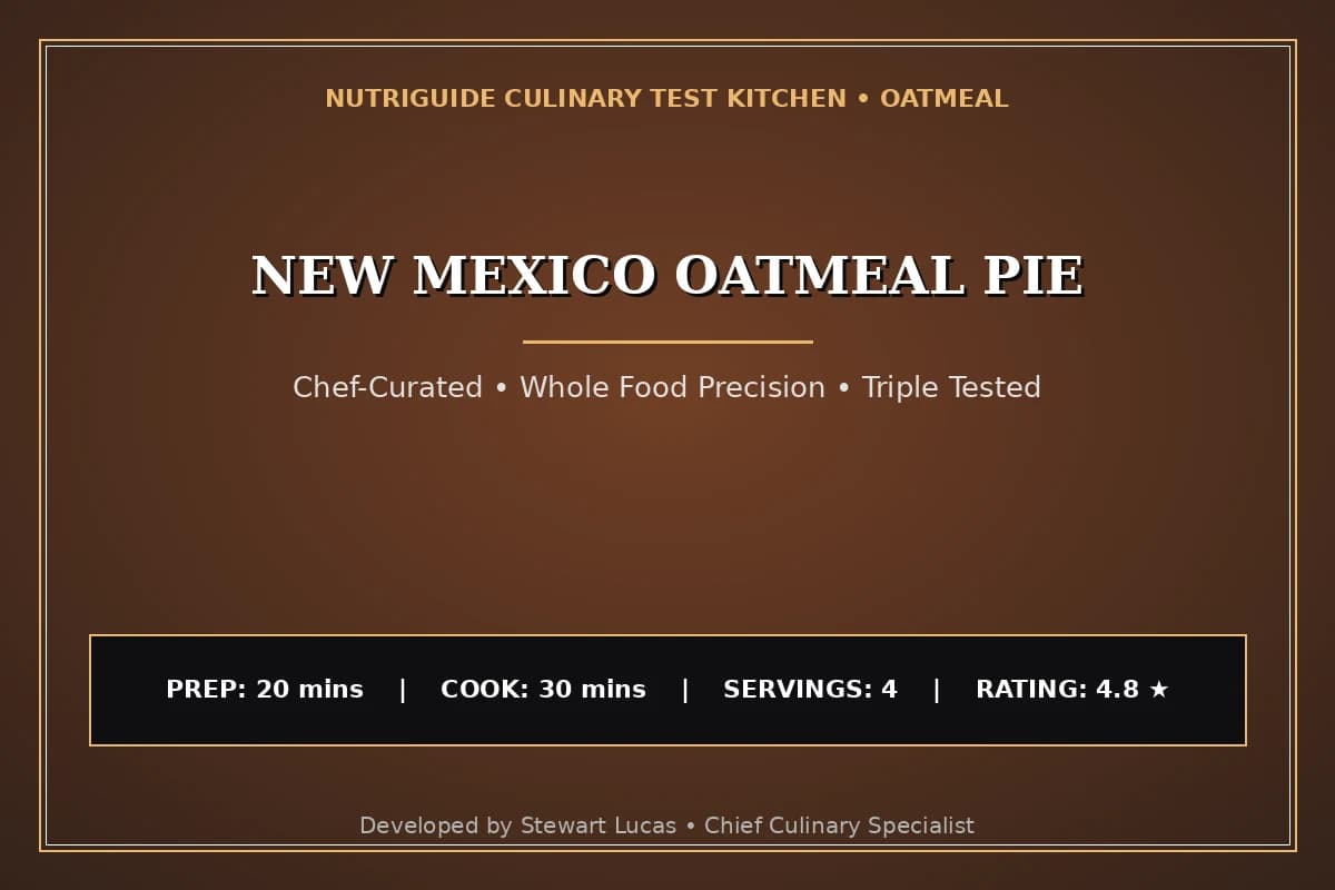 New Mexico Oatmeal Pie