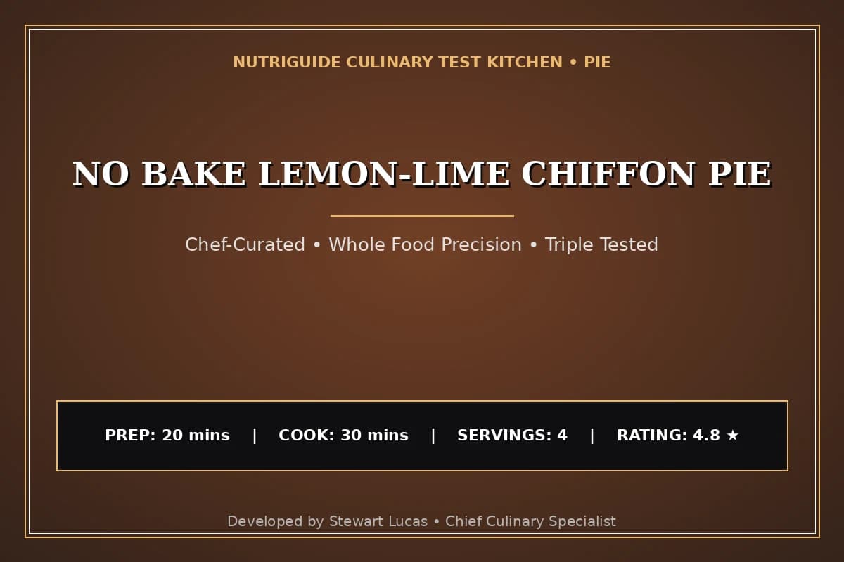 No Bake Lemon-Lime Chiffon Pie