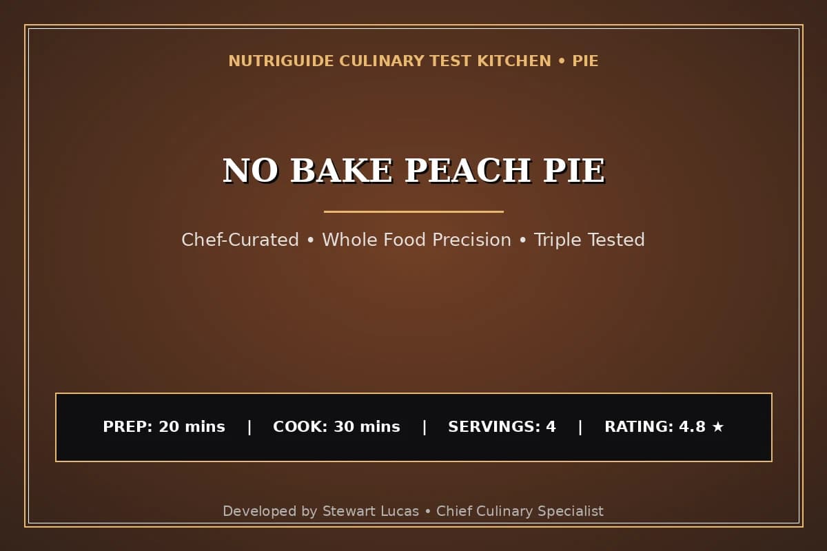 No Bake Peach Pie