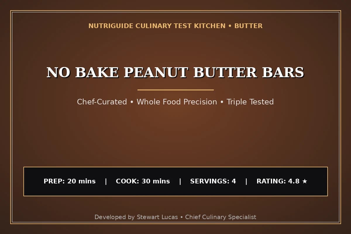 No Bake Peanut Butter Bars