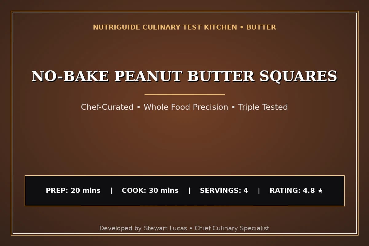 No-Bake Peanut Butter Squares