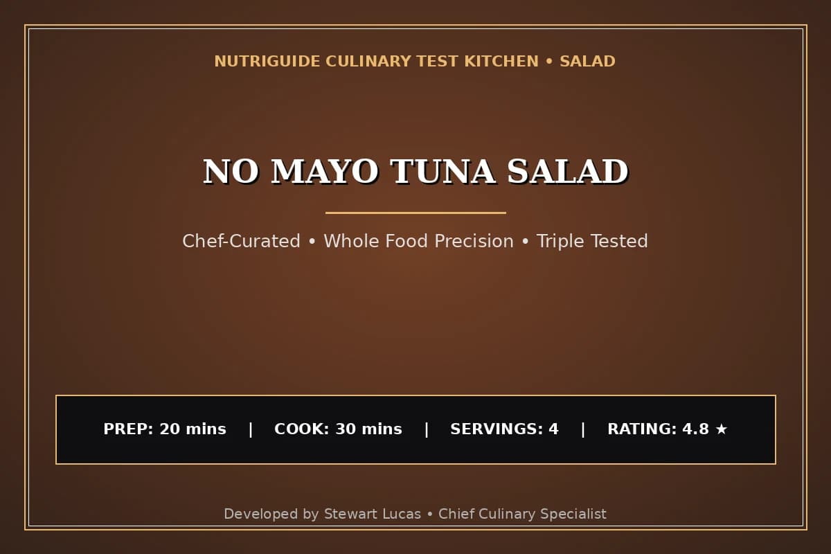 No Mayo Tuna Salad