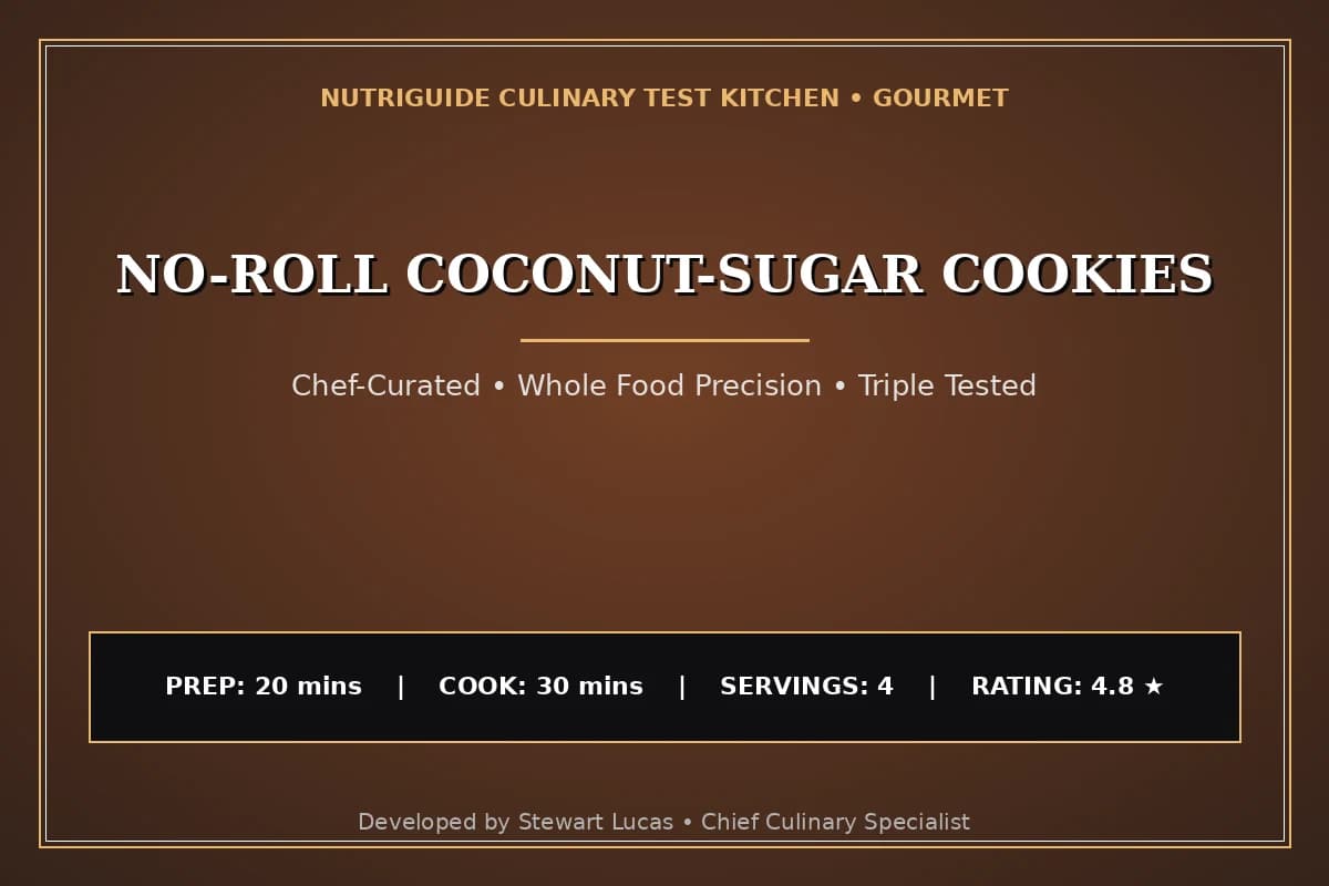 No-Roll Coconut-Sugar Cookies