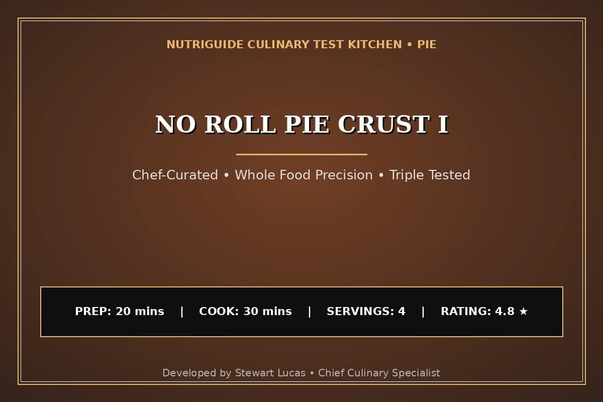 No Roll Pie Crust I